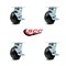 Service Caster 5 Inch Phenolic Swivel Caster Set with Ball Bearings and Brakes SCC-30CS520-PHB-TLB-4 - alternate 4
